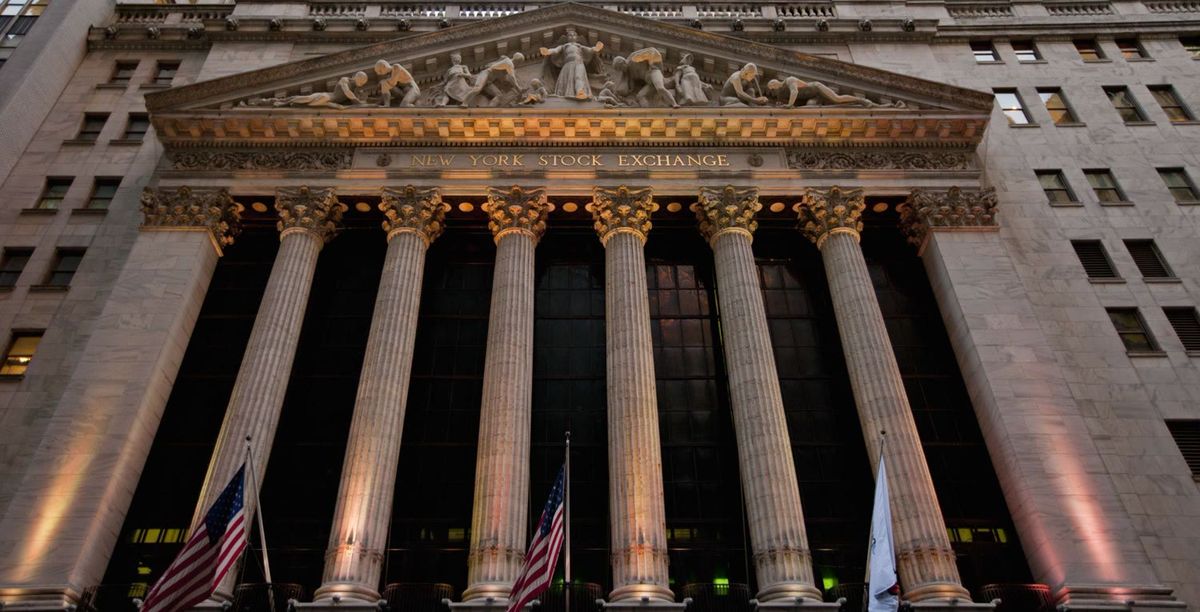 The New York Stock Exchange on Wall Street